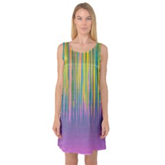 Background-colorful-texture-bright Sleeveless Satin Nightdress by Sudhe