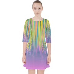 Background-colorful-texture-bright Pocket Dress by Sudhe