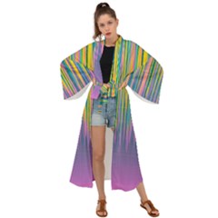 Background-colorful-texture-bright Maxi Kimono by Sudhe