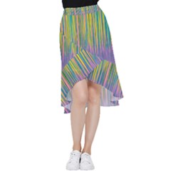 Background-colorful-texture-bright Frill Hi Low Chiffon Skirt by Sudhe