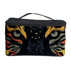 Tiger-predator-abstract-feline Cosmetic Storage by Sudhe