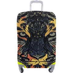 Tiger-predator-abstract-feline Luggage Cover (large)