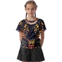 Tiger-predator-abstract-feline Kids  Front Cut Tee View1