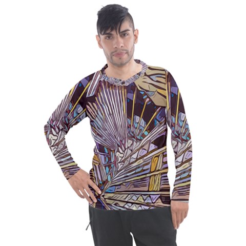 Abstract-drawing-design-modern Men s Pique Long Sleeve Tee by Sudhe