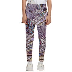 Abstract-drawing-design-modern Kids  Skirted Pants