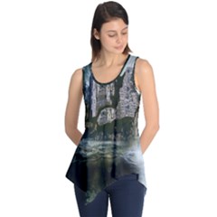 Sea-island-castle-landscape Sleeveless Tunic by Sudhe