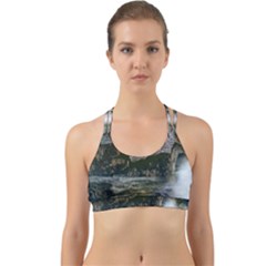 Sea-island-castle-landscape Back Web Sports Bra by Sudhe