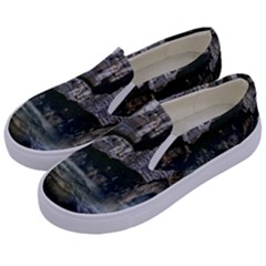 Sea-island-castle-landscape Kids  Canvas Slip Ons by Sudhe