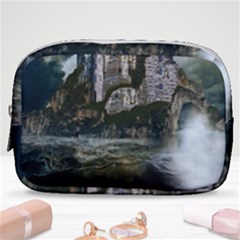 Sea-island-castle-landscape Make Up Pouch (small) by Sudhe