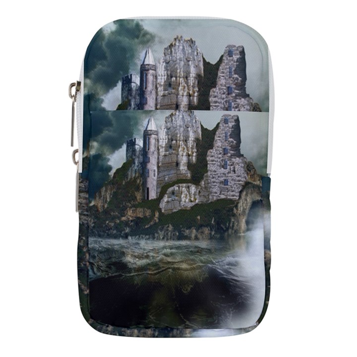 Sea-island-castle-landscape Waist Pouch (Small)