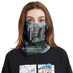 Sea-island-castle-landscape Face Covering Bandana (two Sides) by Sudhe