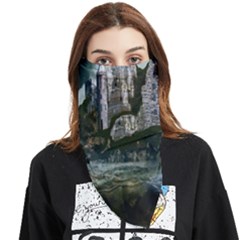 Sea-island-castle-landscape Face Covering Bandana (triangle) by Sudhe