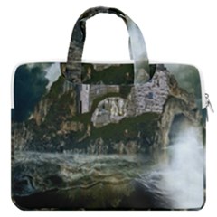 Sea-island-castle-landscape Macbook Pro Double Pocket Laptop Bag