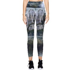 Sea-island-castle-landscape Pocket Leggings 