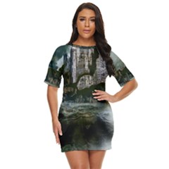 Sea-island-castle-landscape Just Threw It On Dress