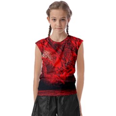 Planet-hell-hell-mystical-fantasy Kids  Raglan Cap Sleeve Tee