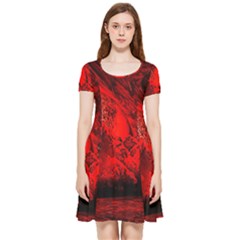 Planet-hell-hell-mystical-fantasy Inside Out Cap Sleeve Dress by Sudhe