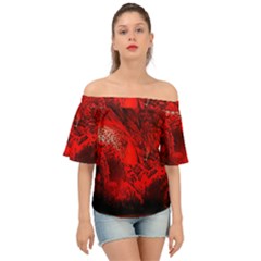 Planet-hell-hell-mystical-fantasy Off Shoulder Short Sleeve Top by Sudhe