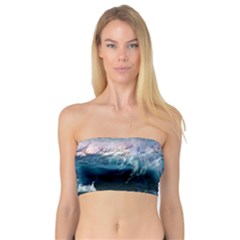 Sea-waves-ocean-water-beach-surf Bandeau Top by Sudhe