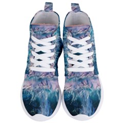 Sea-waves-ocean-water-beach-surf Women s Lightweight High Top Sneakers by Sudhe