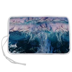 Sea-waves-ocean-water-beach-surf Pen Storage Case (L)