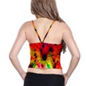 Color-background-structure-lines Spaghetti Strap Bra Top View2