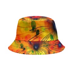 Color-background-structure-lines Inside Out Bucket Hat