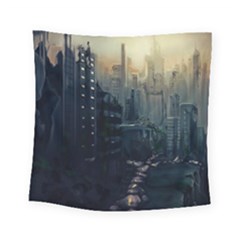 Apocalypse-post-apocalyptic Square Tapestry (small)