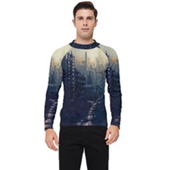 Apocalypse-post-apocalyptic Men s Long Sleeve Rash Guard