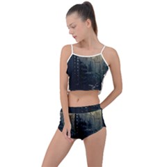 Apocalypse-post-apocalyptic Summer Cropped Co-ord Set by Sudhe