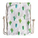 Funny Cacti With Muzzles Drawstring Bag (Large) View1