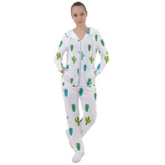 Funny Cacti With Muzzles Women s Tracksuit by SychEva