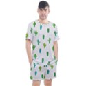 Funny Cacti With Muzzles Men s Mesh Tee and Shorts Set View1