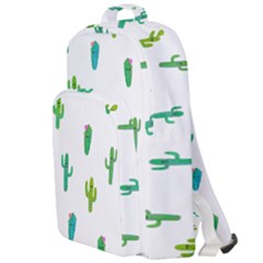 Funny Cacti With Muzzles Double Compartment Backpack by SychEva