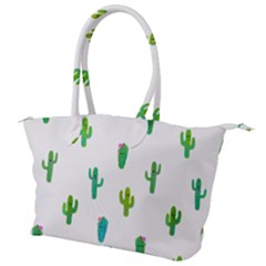 Funny Cacti With Muzzles Canvas Shoulder Bag by SychEva