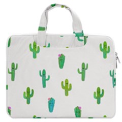 Funny Cacti With Muzzles Macbook Pro Double Pocket Laptop Bag by SychEva