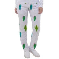 Funny Cacti With Muzzles Women s Casual Pants by SychEva