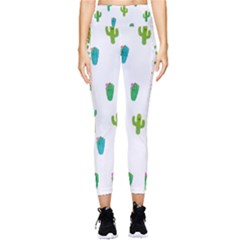 Funny Cacti With Muzzles Pocket Leggings 