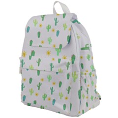 Green Cacti With Sun Top Flap Backpack by SychEva