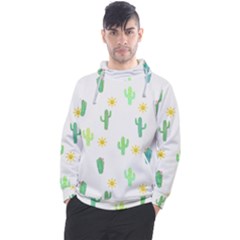 Green Cacti With Sun Men s Pullover Hoodie by SychEva