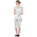 Green Cacti With Sun Sleeveless Pencil Dress View4