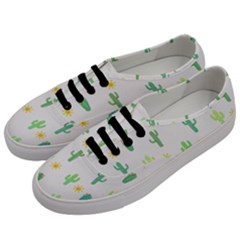 Green Cacti With Sun Men s Classic Low Top Sneakers by SychEva