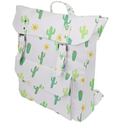 Green Cacti With Sun Buckle Up Backpack by SychEva