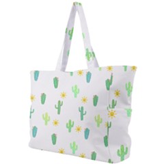 Green Cacti With Sun Simple Shoulder Bag by SychEva