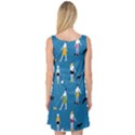 Girls Walk With Their Dogs Sleeveless Satin Nightdress View2