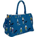 Girls Walk With Their Dogs Duffel Travel Bag View2