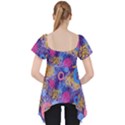 Multicolored Splashes And Watercolor Circles On A Dark Background Lace Front Dolly Top View2