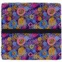 Multicolored Splashes And Watercolor Circles On A Dark Background Seat Cushion View4