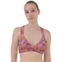 Multicolored Splashes And Watercolor Circles On A Dark Background Sweetheart Sports Bra View1