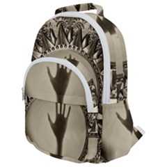 Mirror-mirror-of-souls-magic-mirror Rounded Multi Pocket Backpack by Sudhe